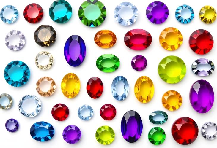 Gemstone Splendor Round and Oval Shapes